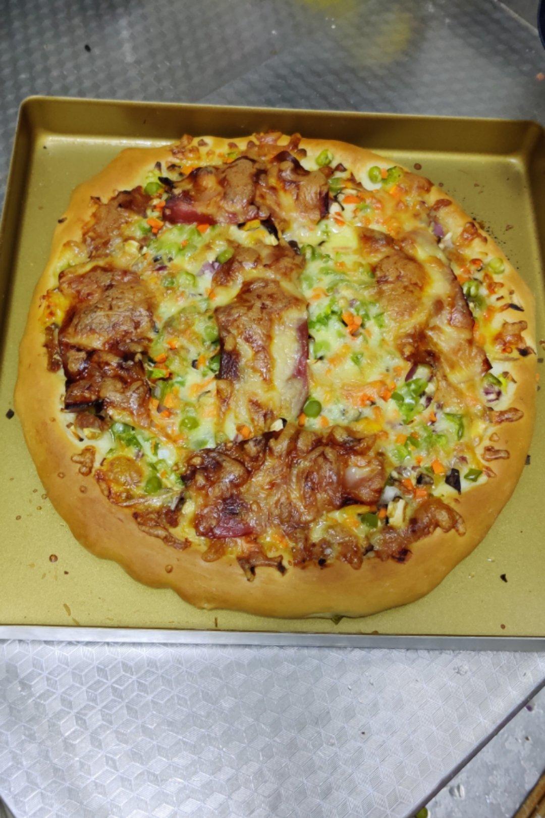 自制厚底披萨面饼