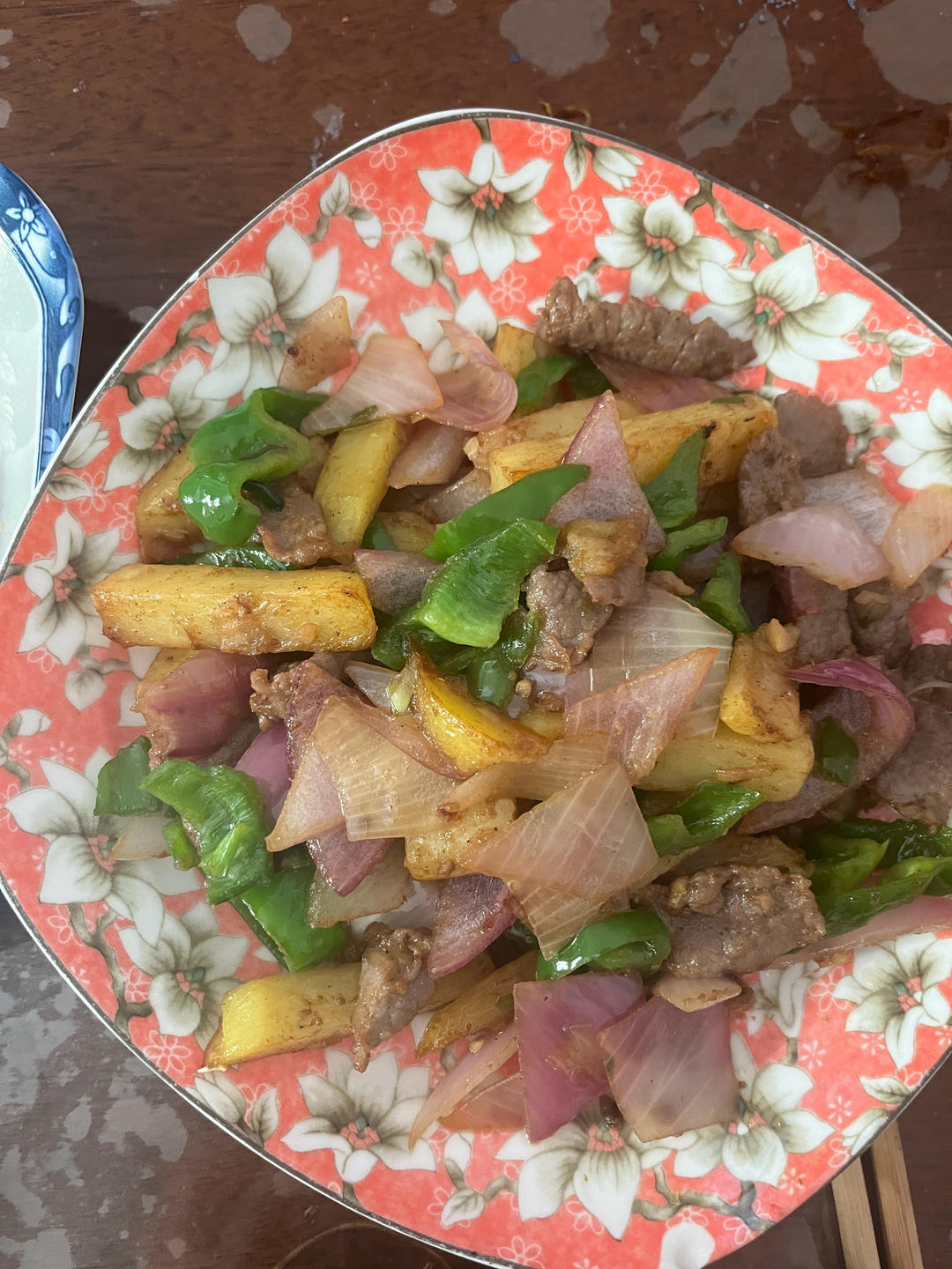 孜然土豆炒牛肉