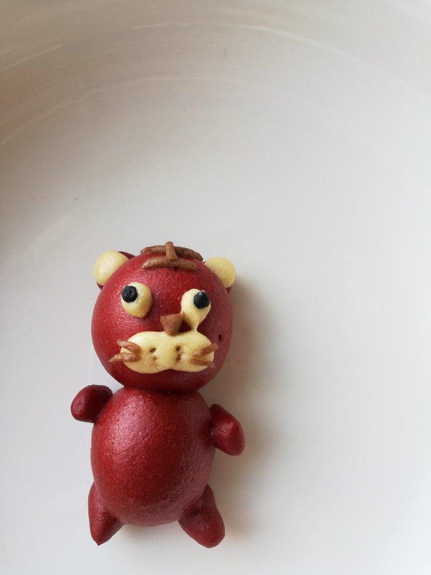 可爱的佩奇馒头（无糖无油易消化）