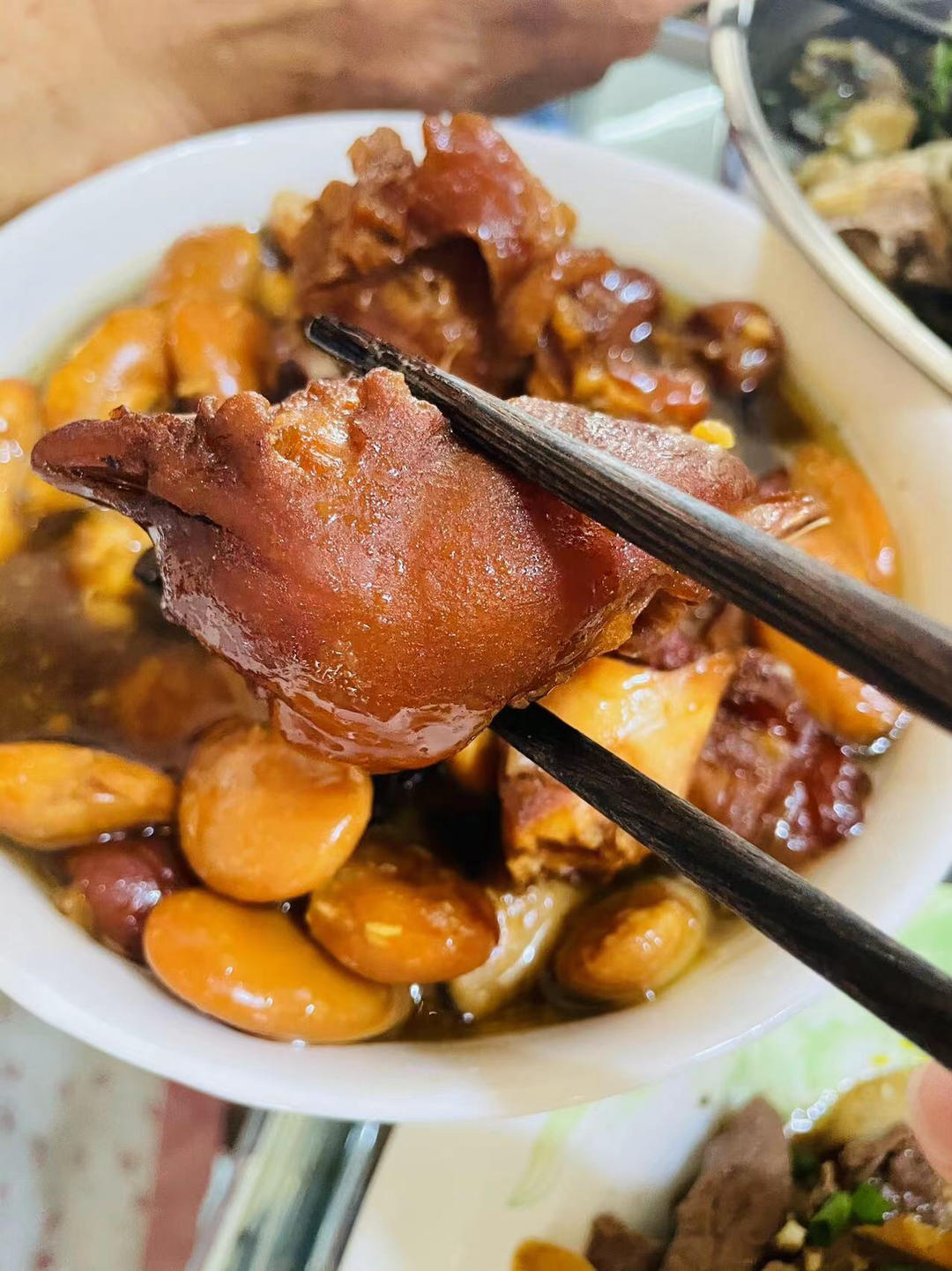 猪蹄烧芸豆的做法