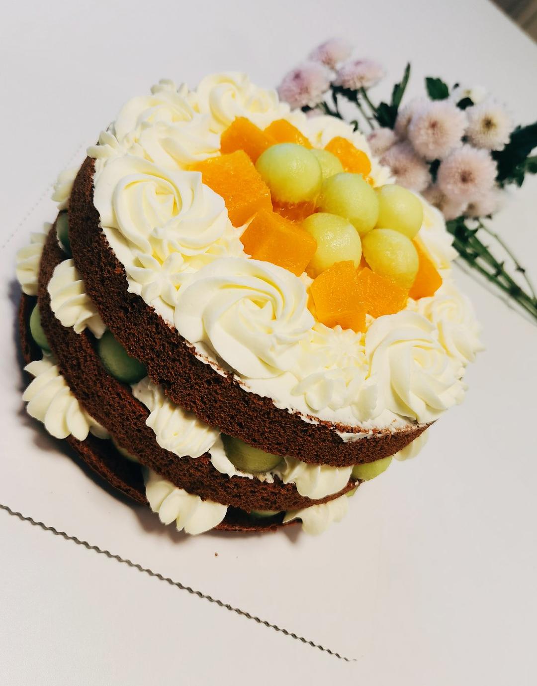 巧克力懒人裸蛋糕（8寸）