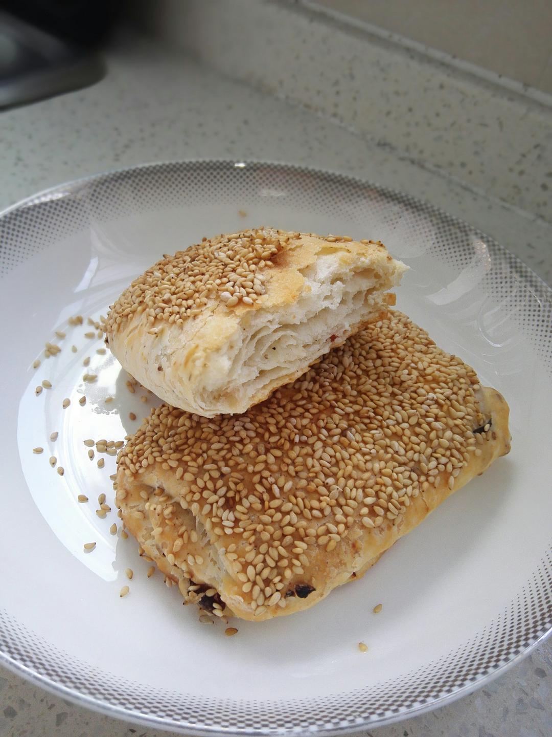 葱香油酥烧饼