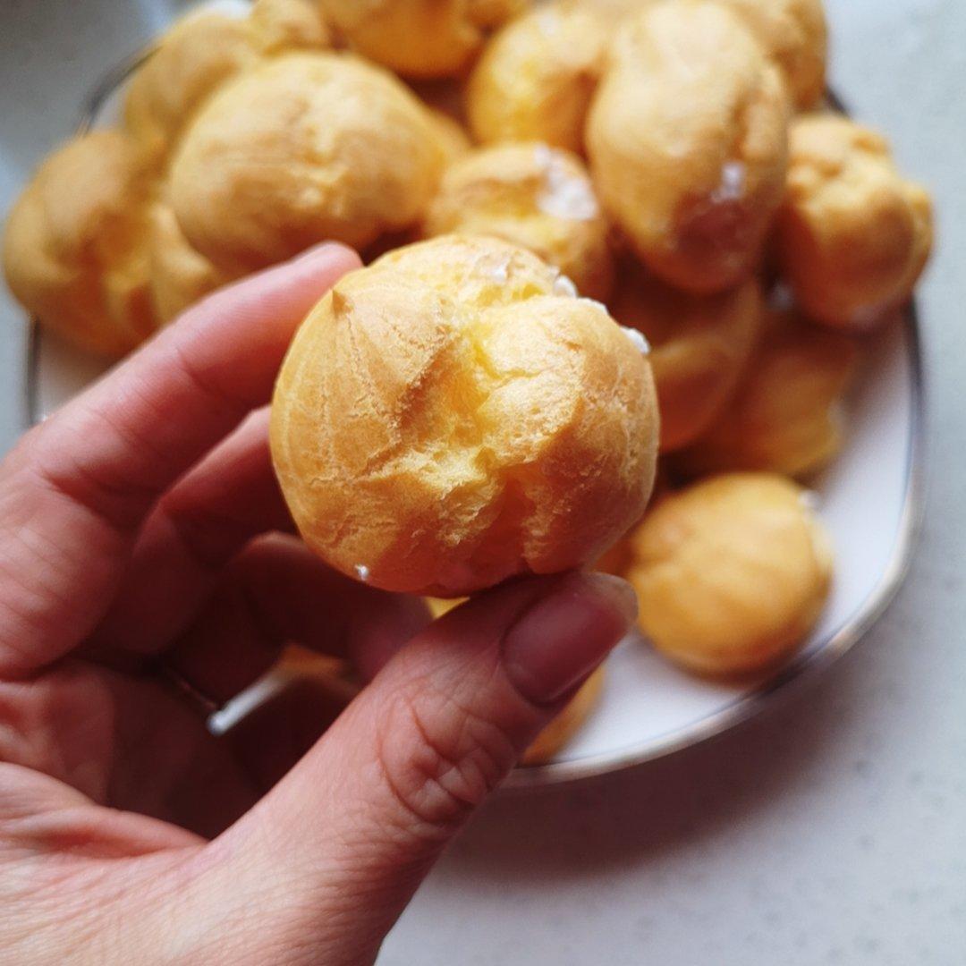 简单易成功的奶油小泡芙做法