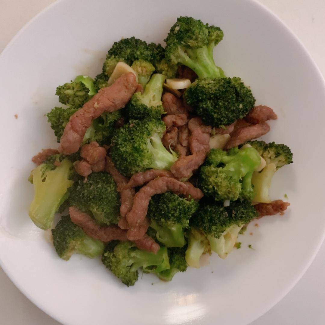 黑椒西兰花牛柳