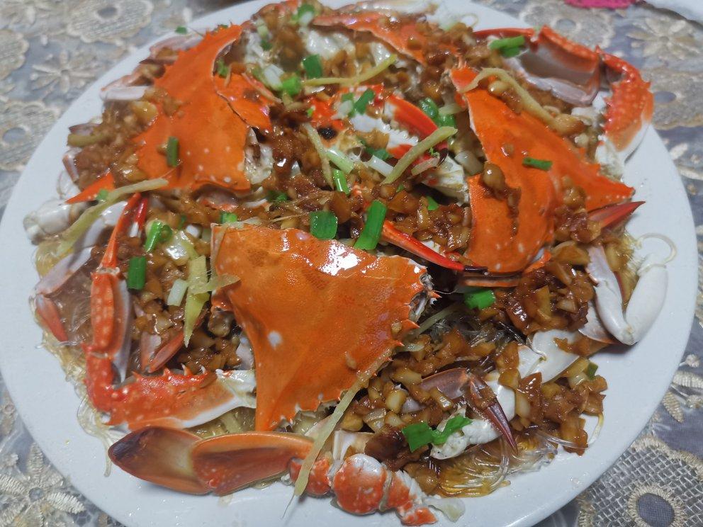 蒜蓉粉丝蒸梭子蟹