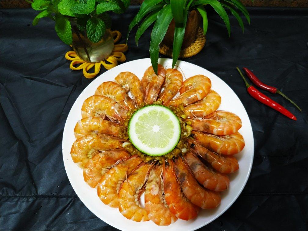 蒜泥蒸虾