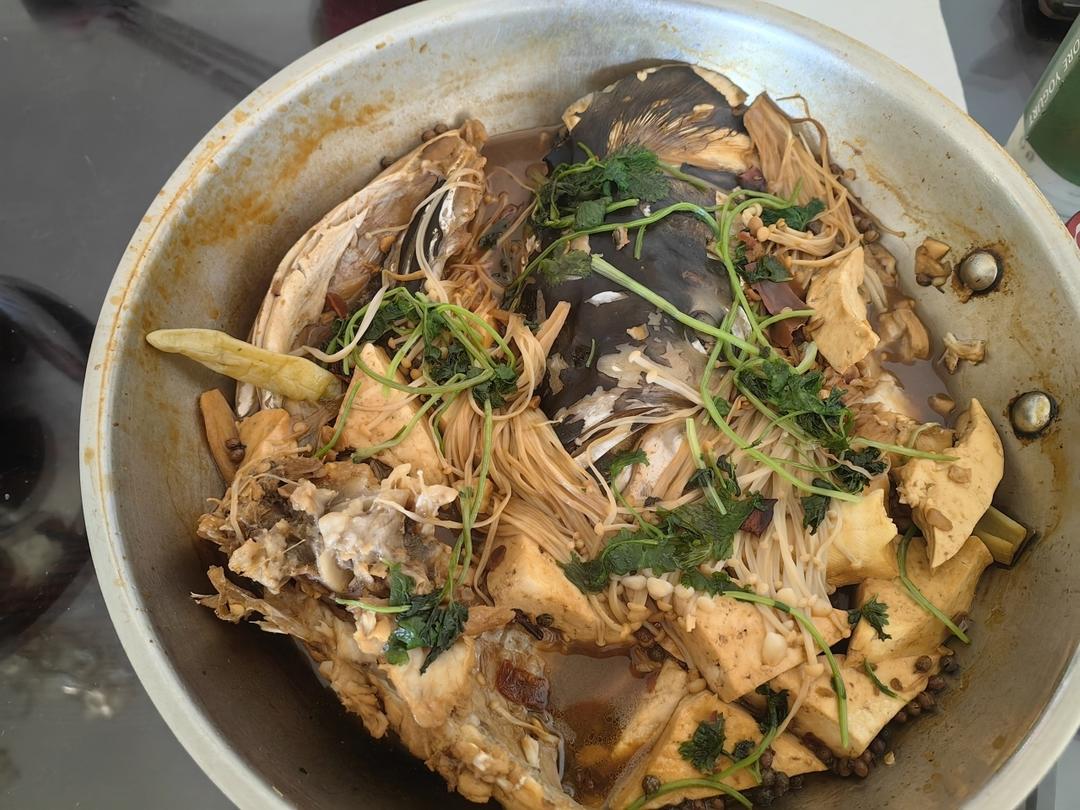 鱼头泡饼 炖鱼头（家庭版旺顺阁）