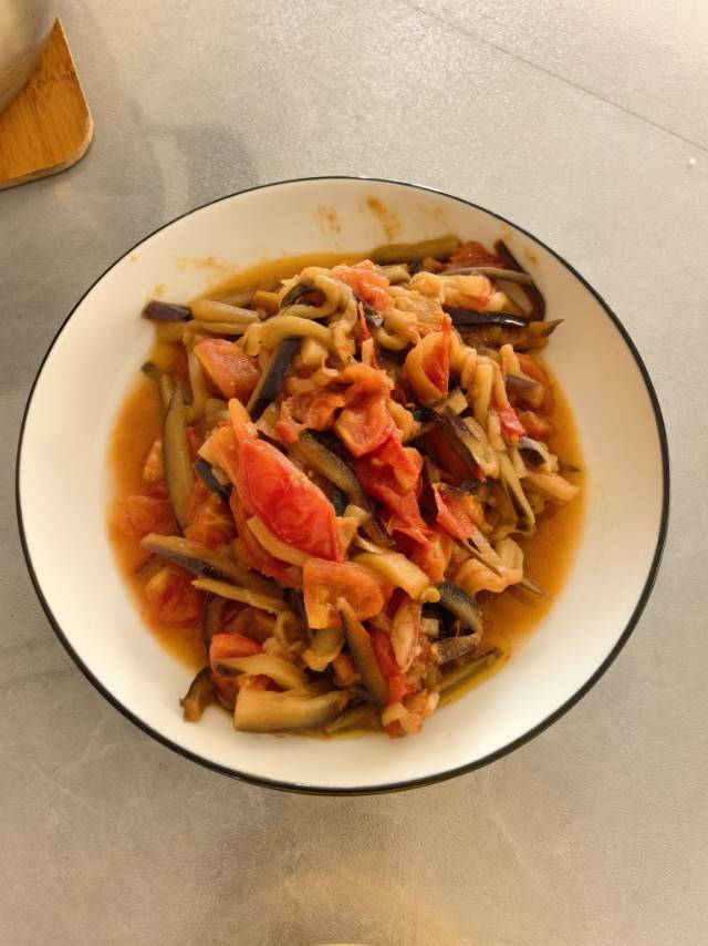 茄子炒西红柿