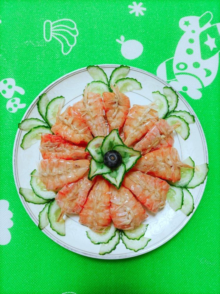 【花式摆盘的鲜甜白灼虾图片大全-木华柚柚的花式摆盘的鲜甜白灼虾