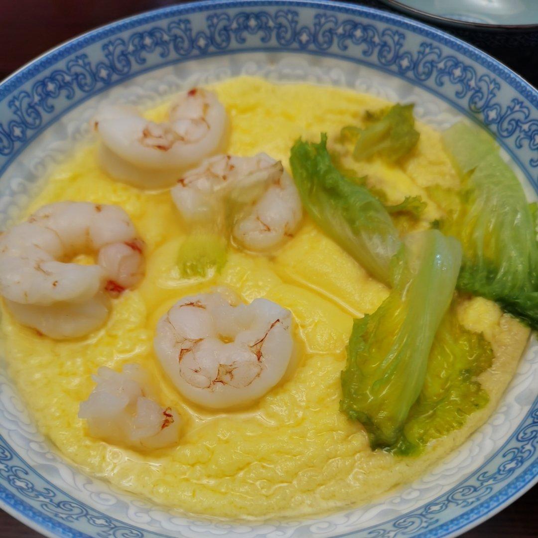 鲜虾嫩豆腐鸡蛋羹