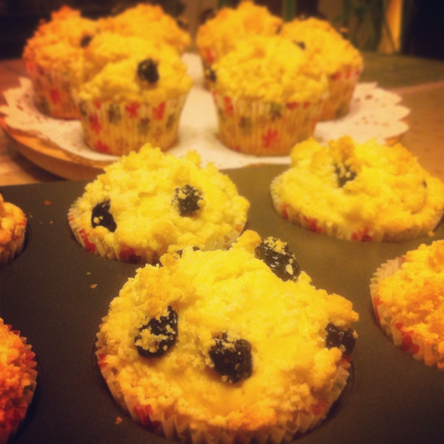 金宝酥粒蓝莓马芬