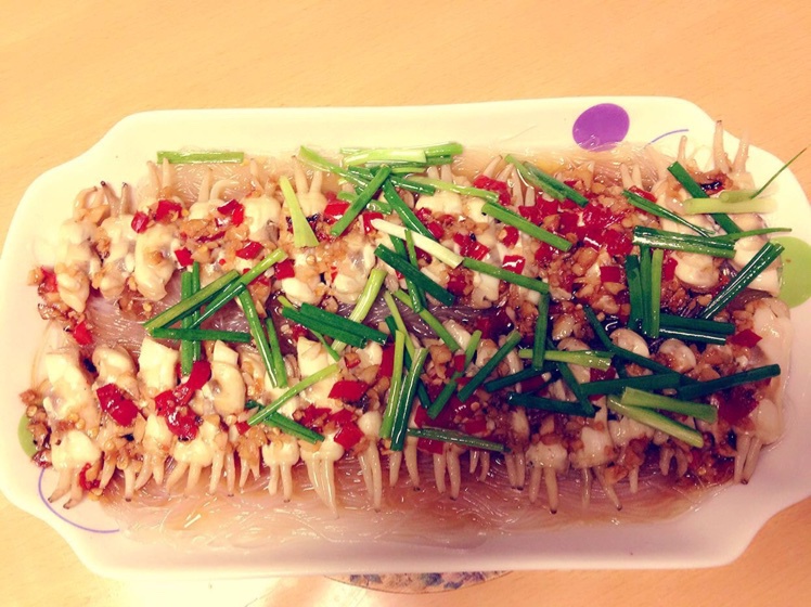 蒜蓉剁椒蛏子蒸粉丝