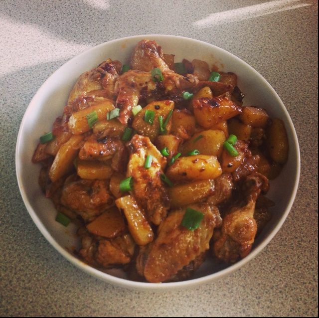 香辣土豆烧鸡块