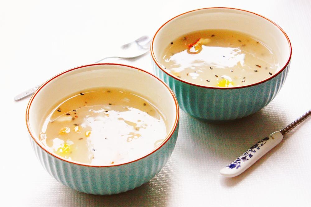 【冲果味藕粉小窍门】的做法