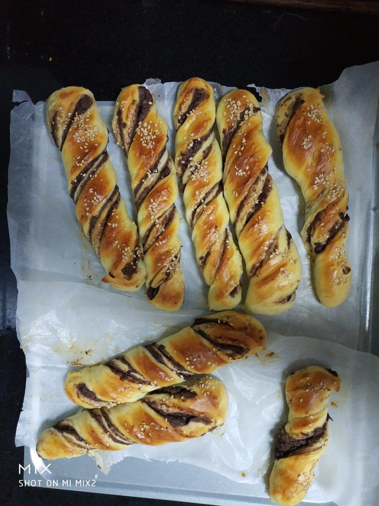 红豆牛奶面包棒