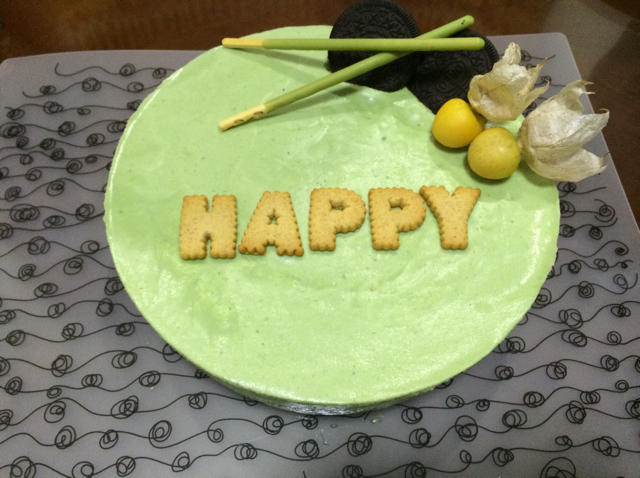 抹茶红豆乳酪慕斯蛋糕