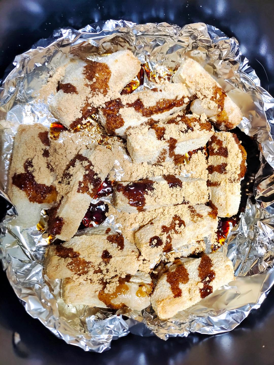 空气炸锅复热红糖糍粑