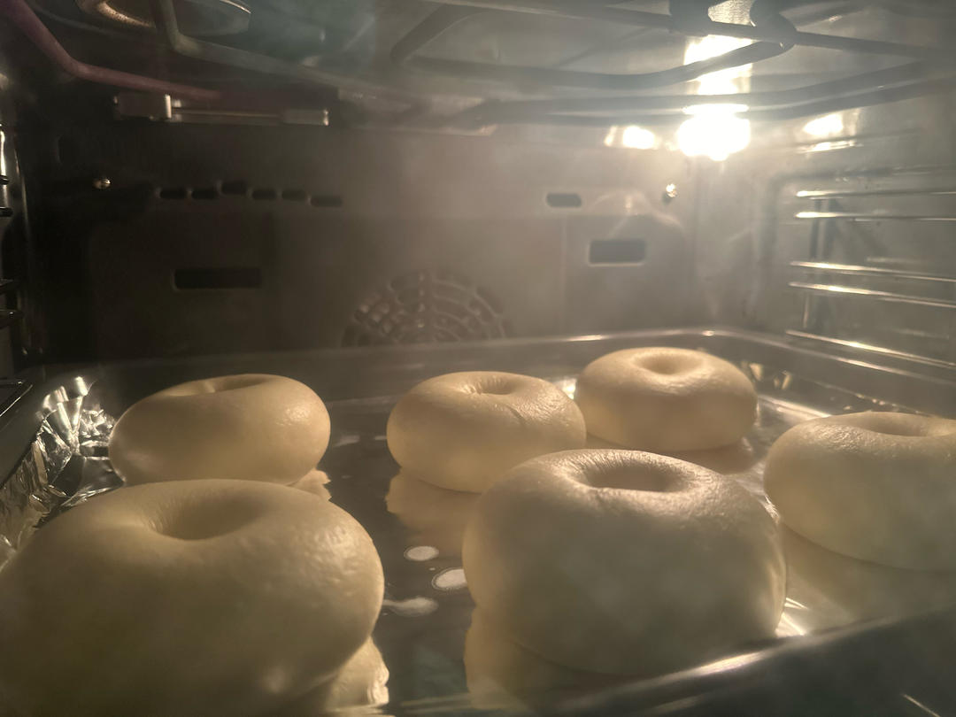 基础奶香贝果&蜜豆乳酪贝果