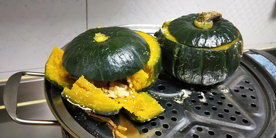 糯米红枣贝贝南瓜盅