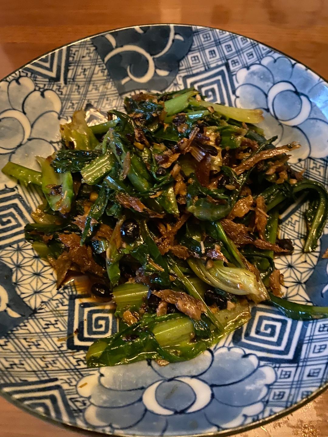 豆鼓鲮鱼油麦菜