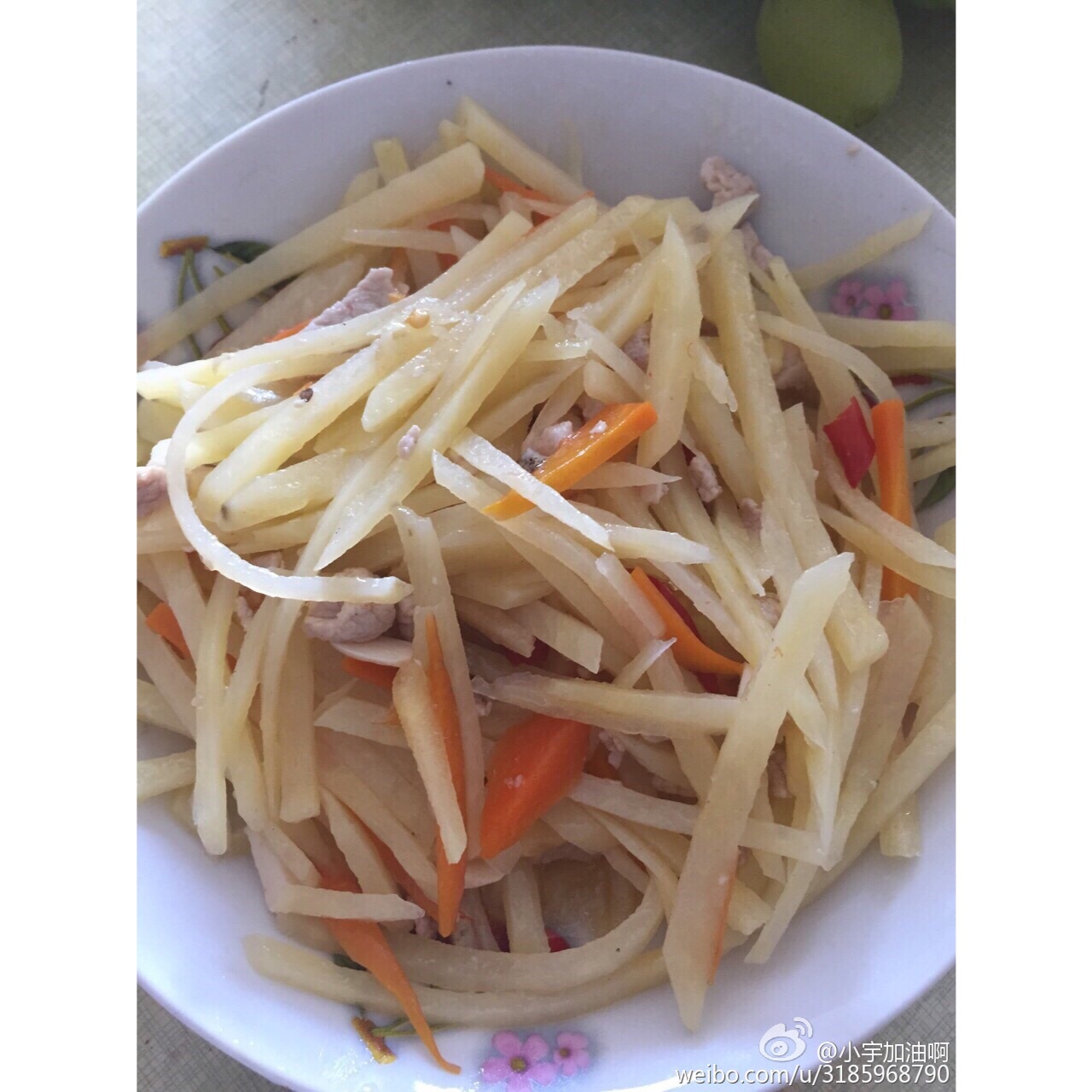 泡菜炒土豆丝