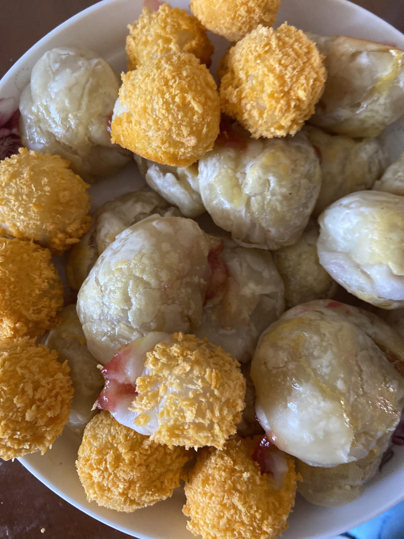 梁潇做的烤箱版烤汤圆