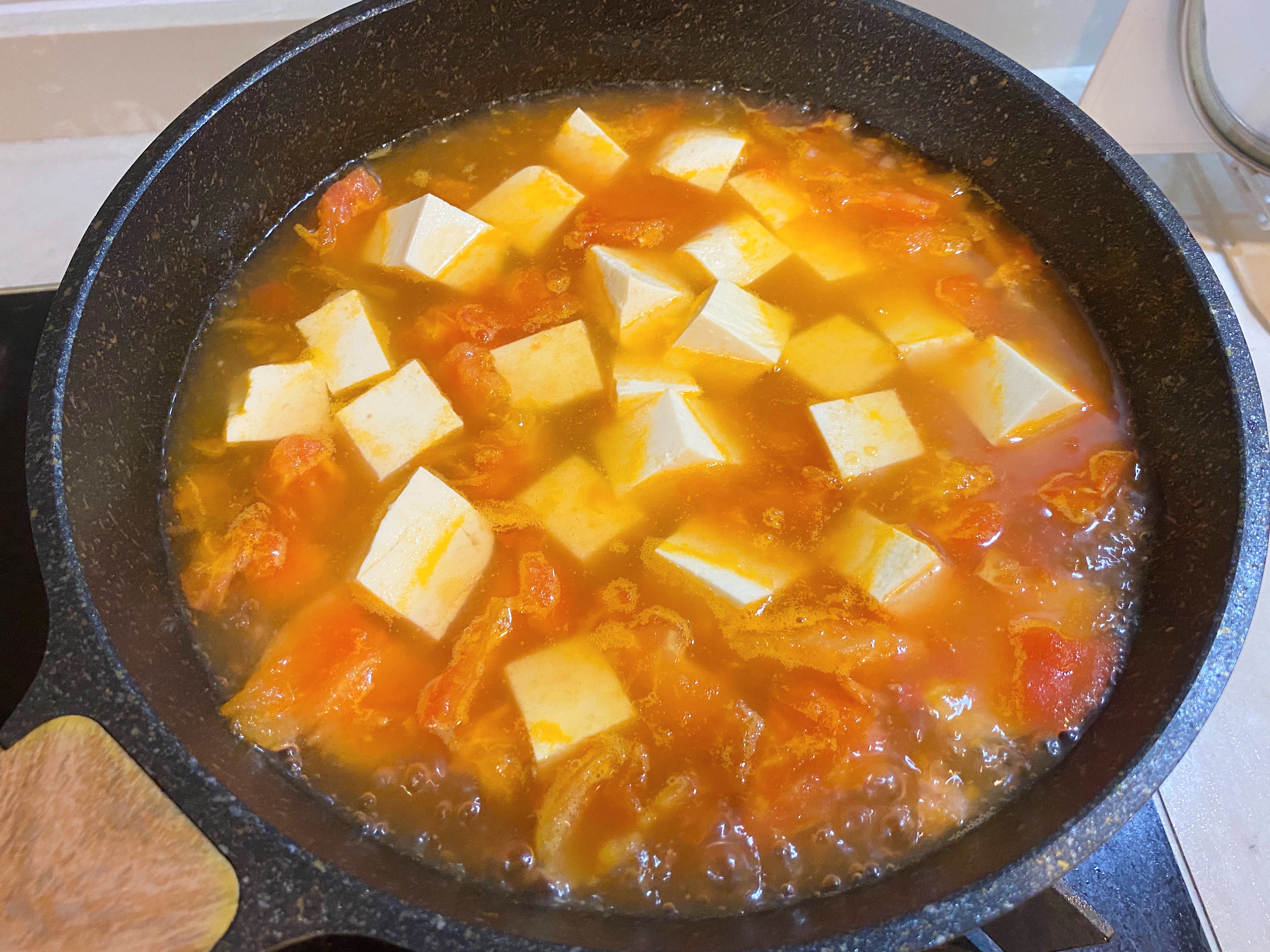 🍅番茄虾滑豆腐汤的做法 步骤6