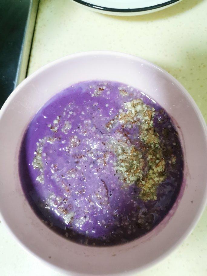 紫薯隔夜燕麦粥