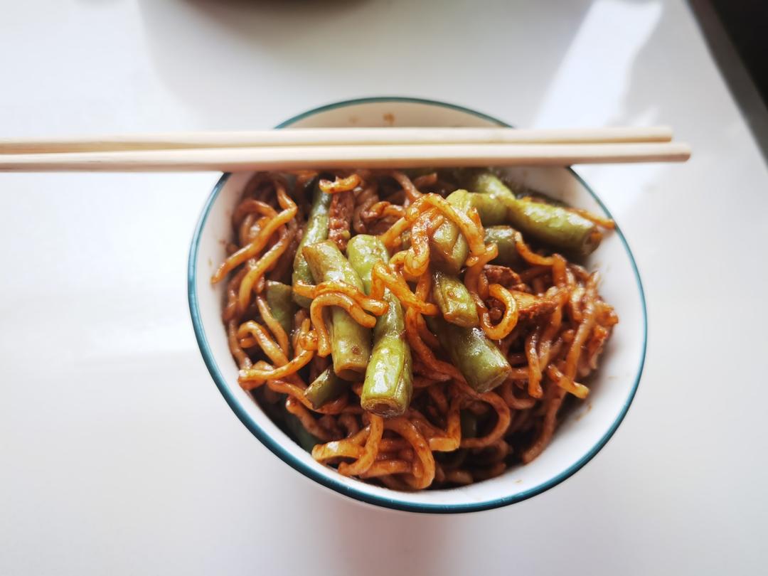 地道老北京扁豆焖面 豆角焖面 太好吃小心吃撑哦
