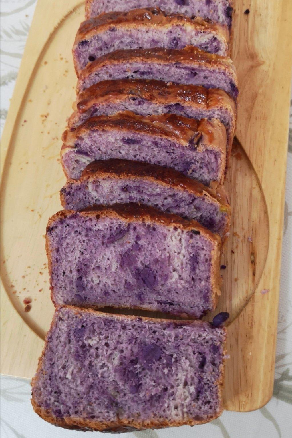 手撕紫薯吐司