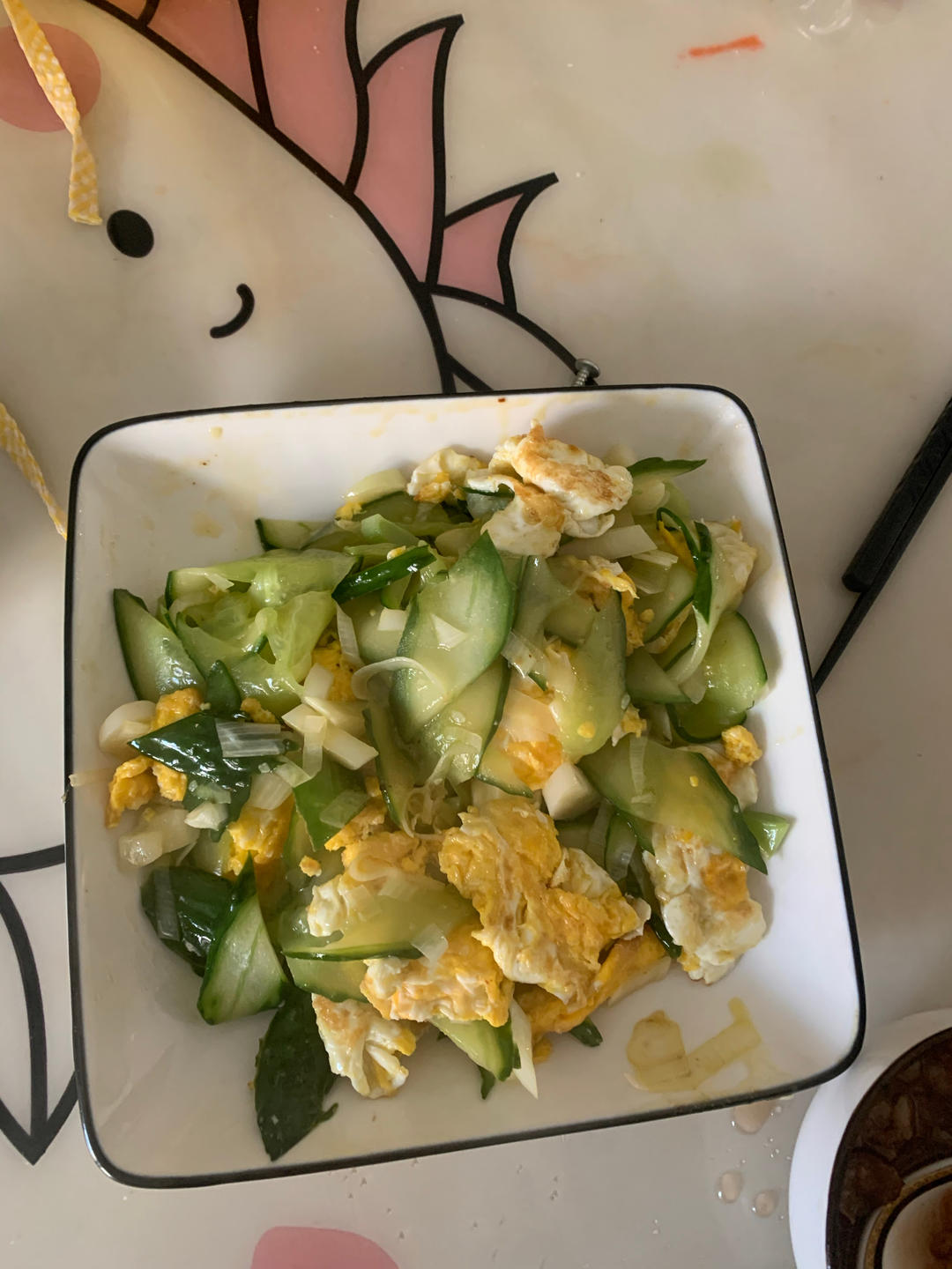 黄瓜炒鸡蛋