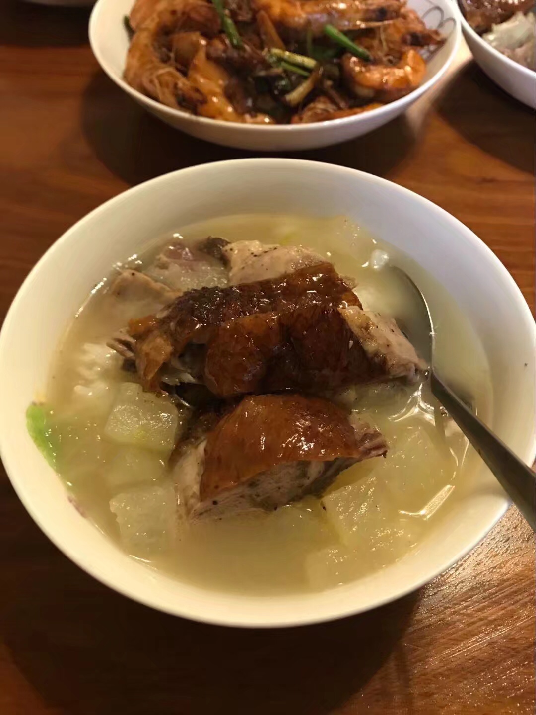 烧鸭腿冬瓜汤泡饭