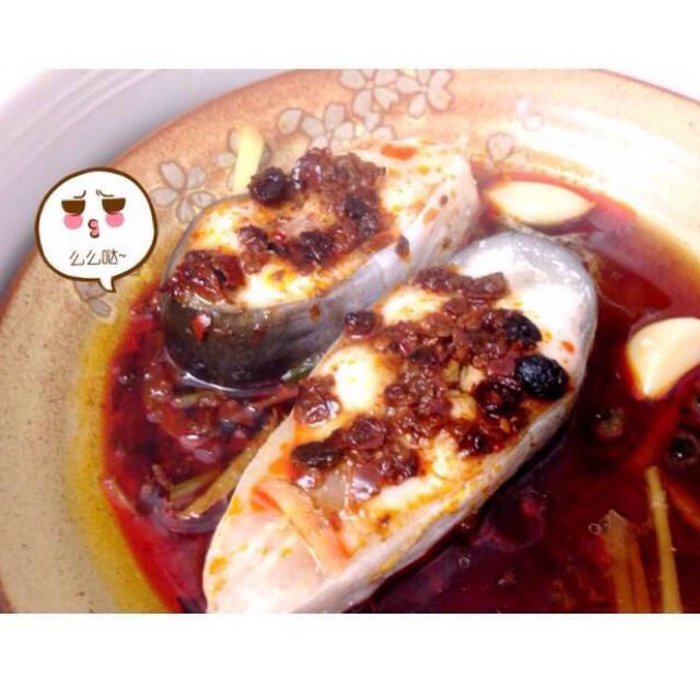 豆豉辣酱蒸鱼片