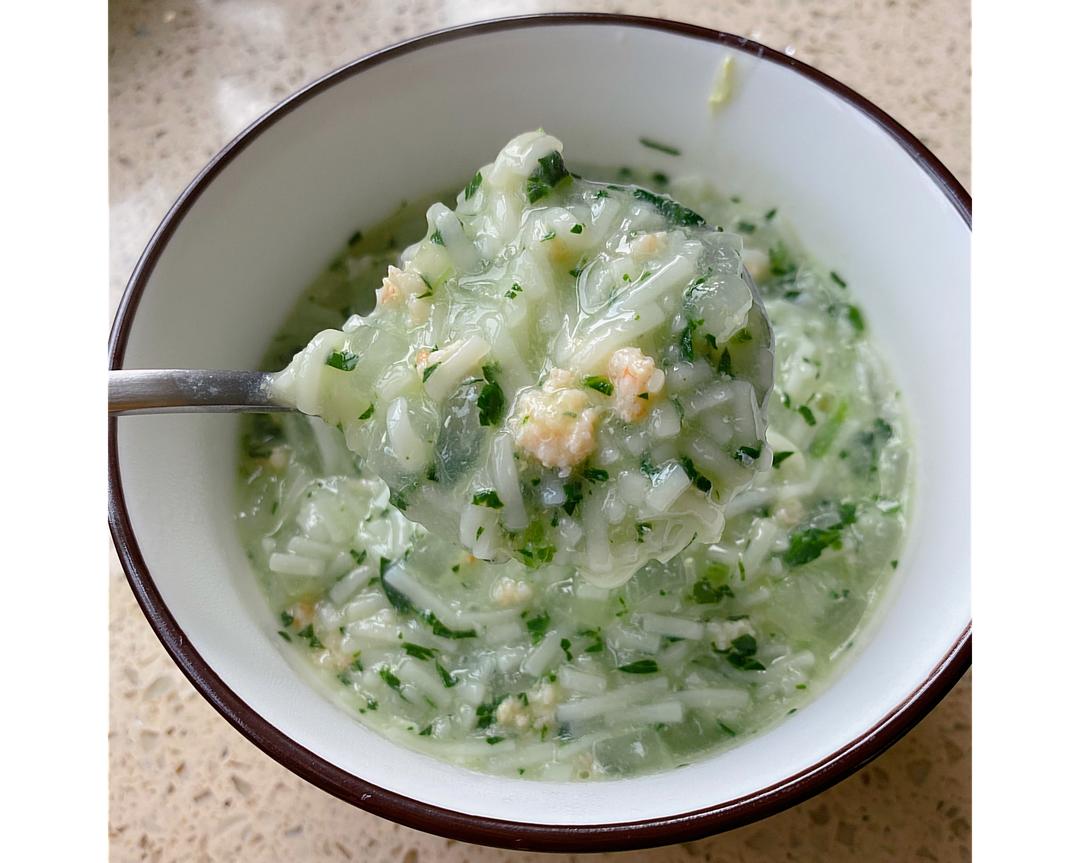 宝宝辅食～鲜虾冬瓜挂面