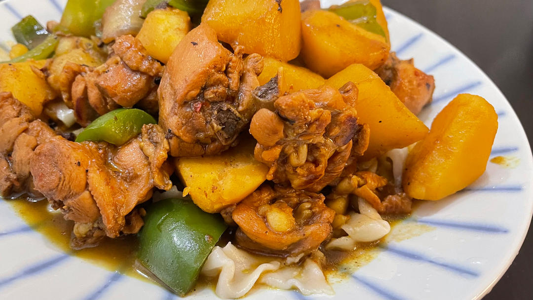 新疆特色大盘鸡（附加皮带面做法）