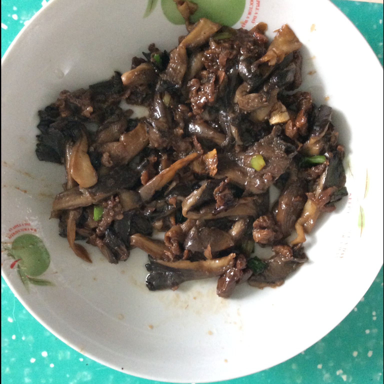 蘑菇炒肉丝