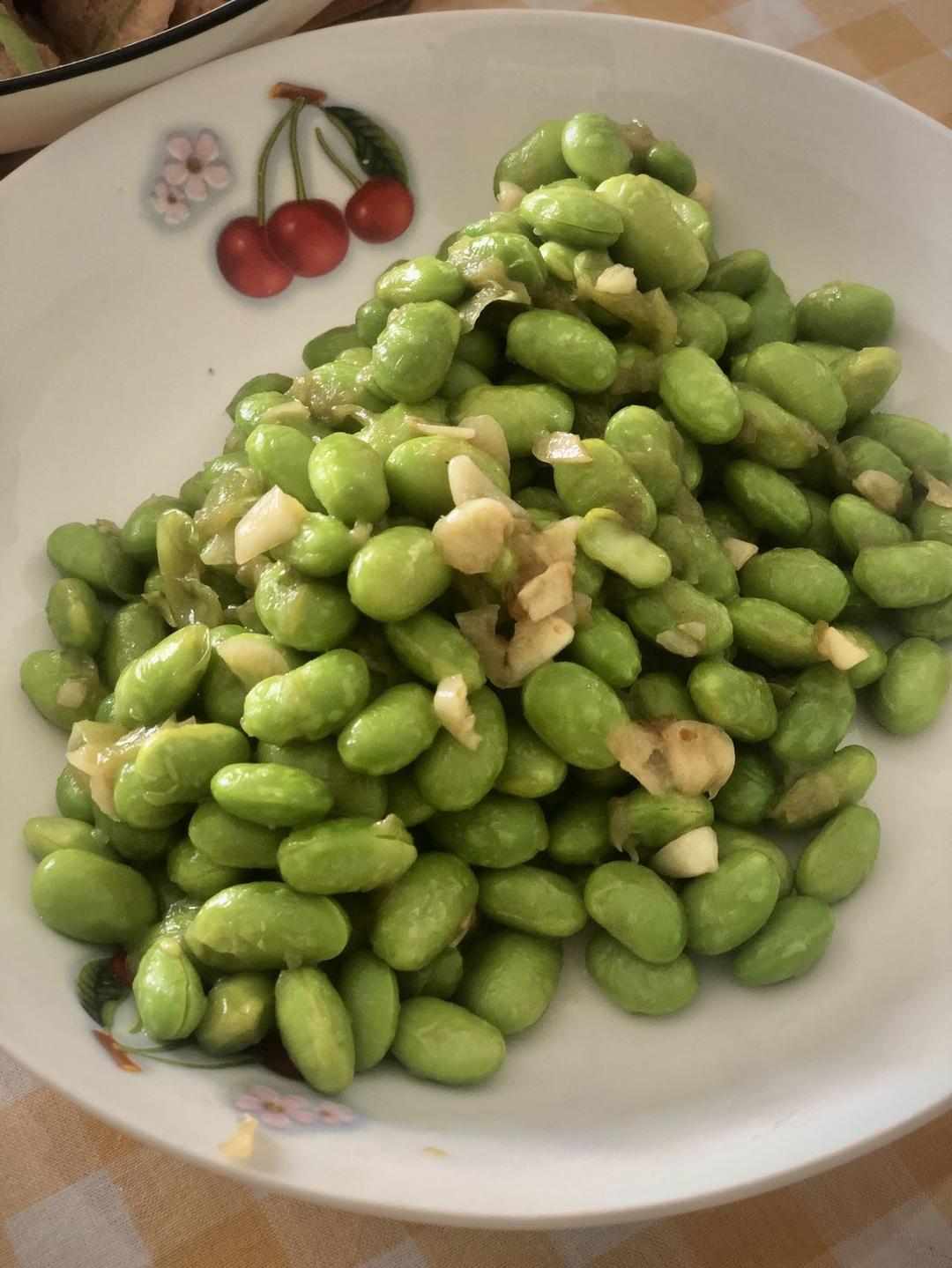 快手素炒毛豆米