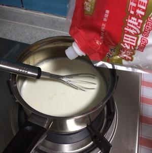 杏仁牛奶布丁&抹茶布丁的做法 步骤2