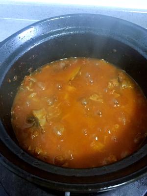 番茄牛腩堡(砂锅版）的做法 步骤6