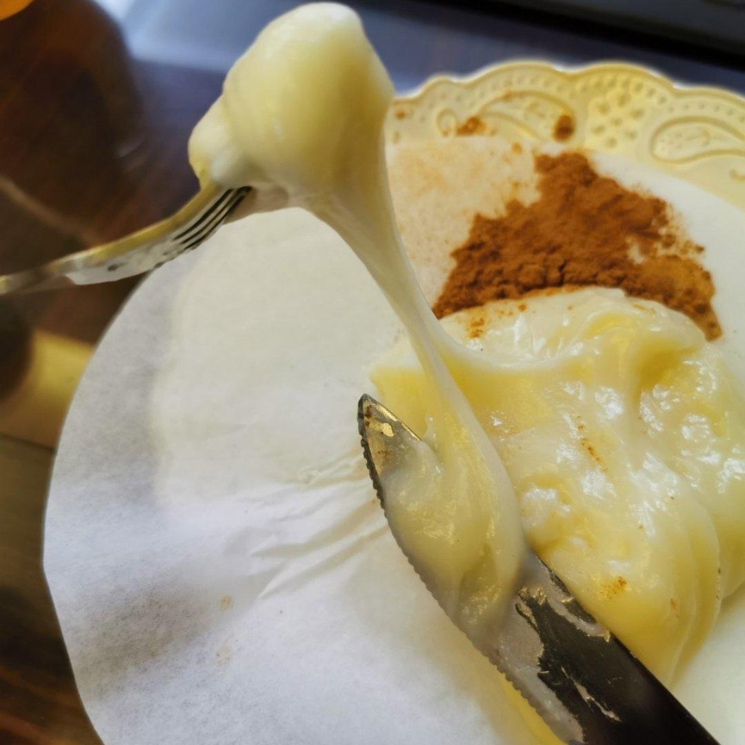 拉丝麻薯隔夜冷藏不变硬的实验成功，三夜依然拉丝