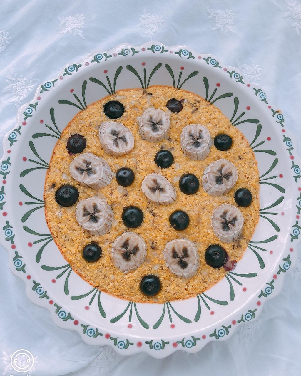 香蕉蓝莓烤燕麦