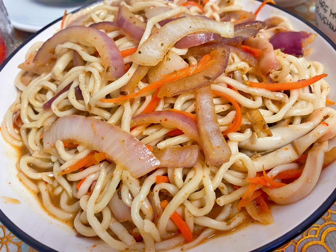 孜然海鲜🦑炒面