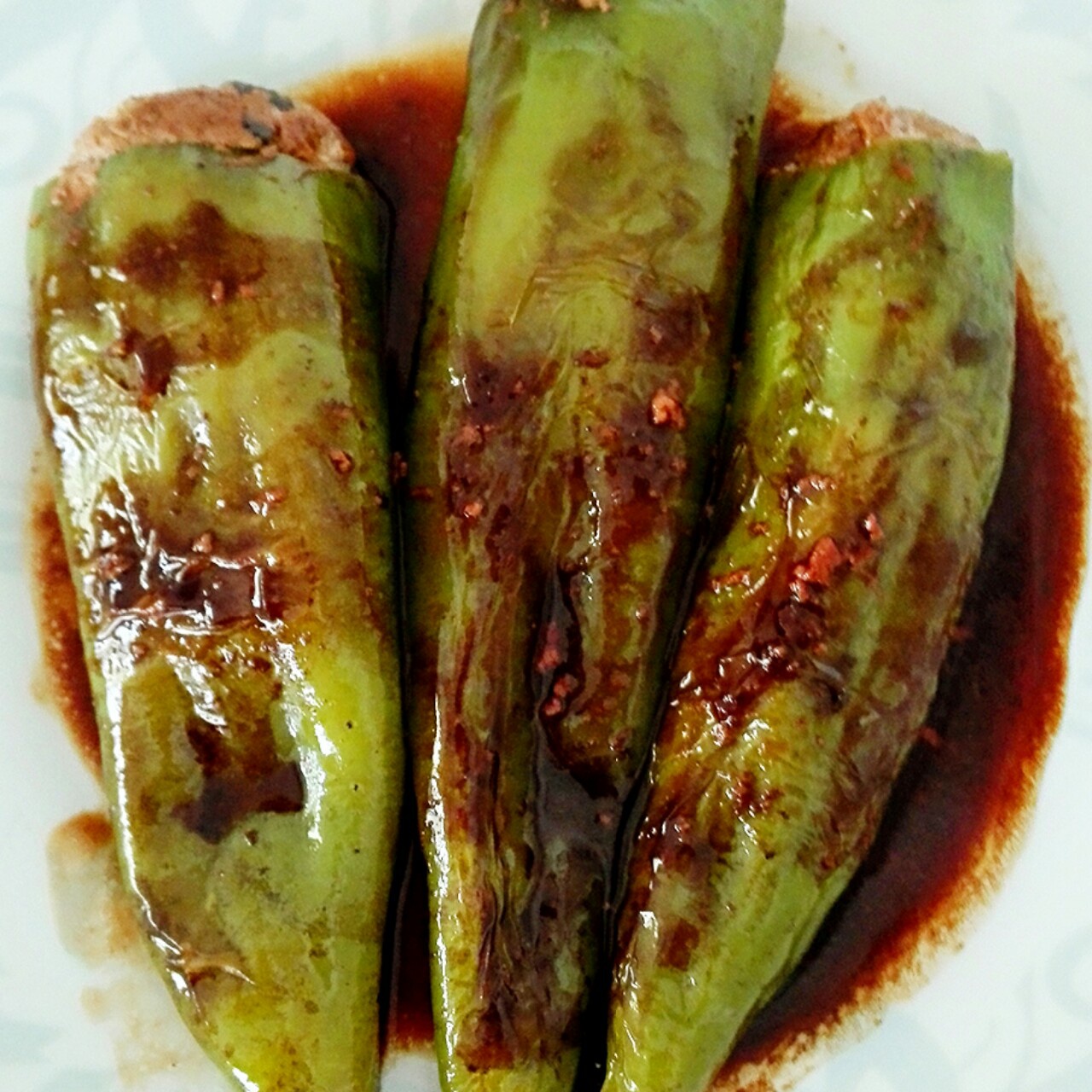 肉酿虎皮尖椒