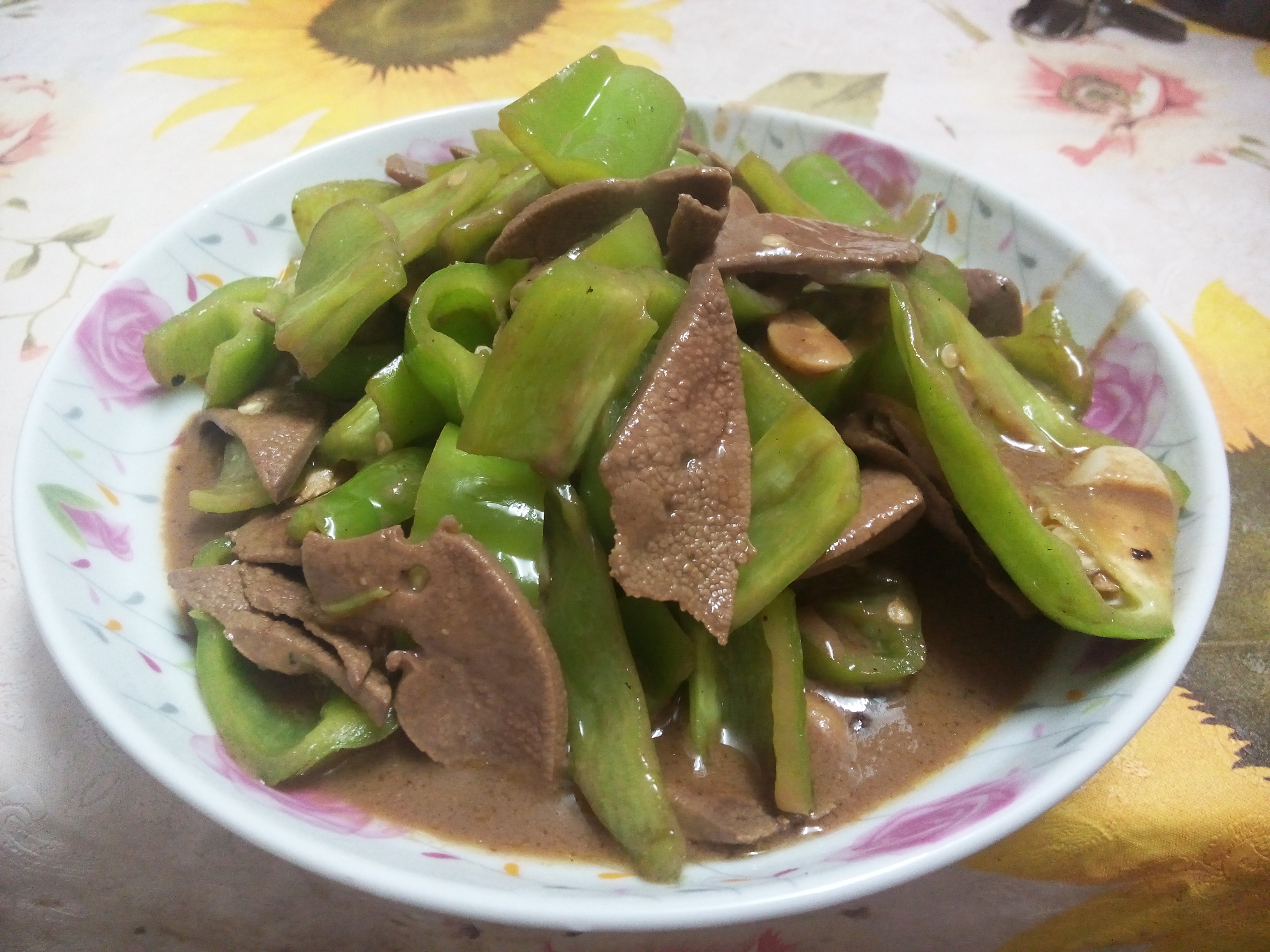 青椒炒猪肝