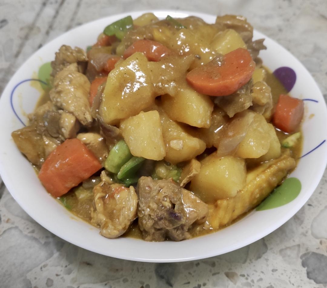 土豆咖喱鸡肉