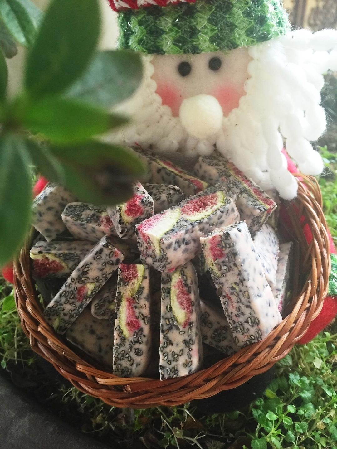 棉花糖版无花果牛轧糖的做法