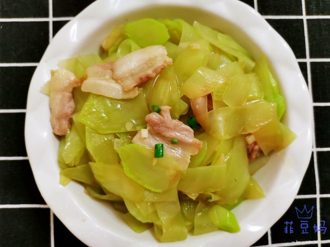 莴笋炒肉片