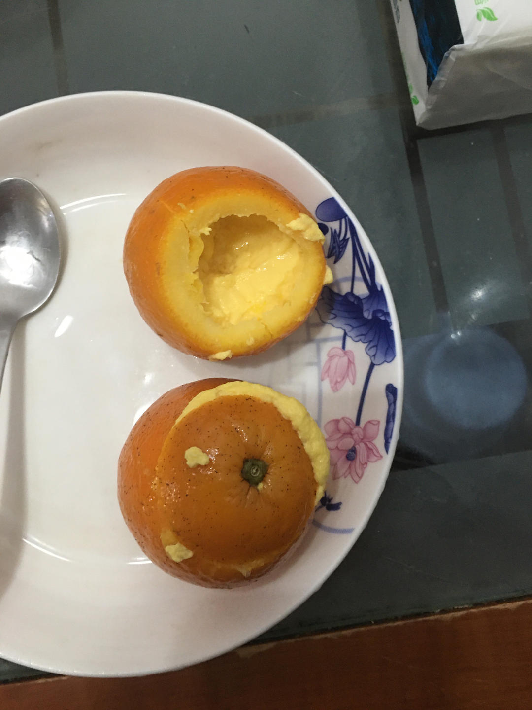 懒人甜品🍮｜橙香双皮奶蒸蛋