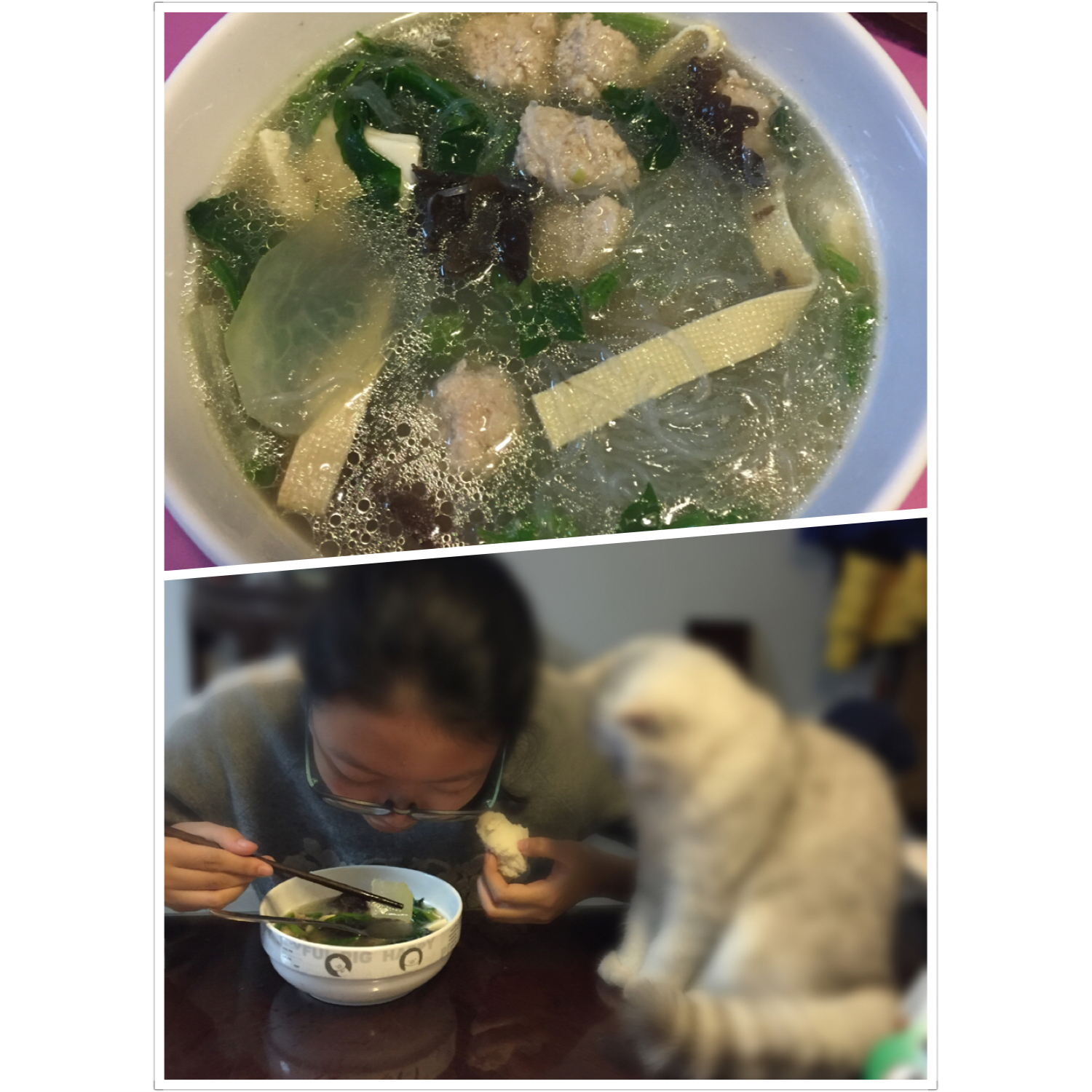 生汆丸子三鲜汤