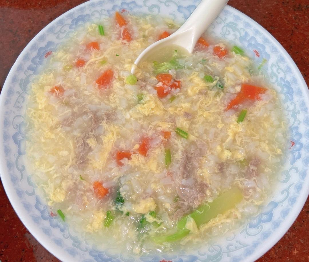 牛肉蛋花粥